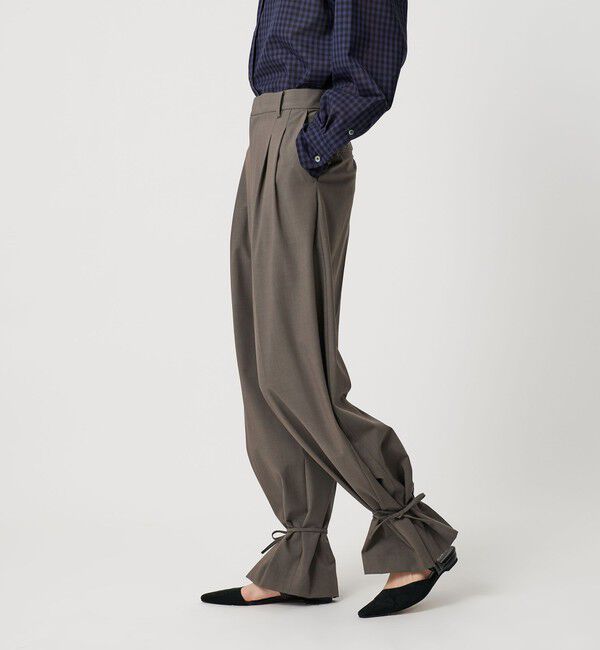 BEAUTY&YOUTH UNITED ARROWS「 へムリボン パンツ ウォッシャブル」|スラックス|