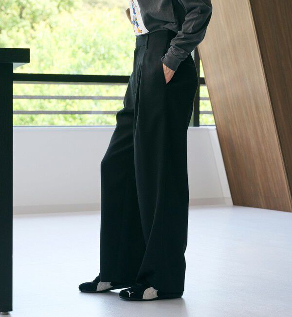 BEAUTY&YOUTH UNITED ARROWS「ツイードライク バックゴムワイドパンツ ウォッシャブル」|その他|