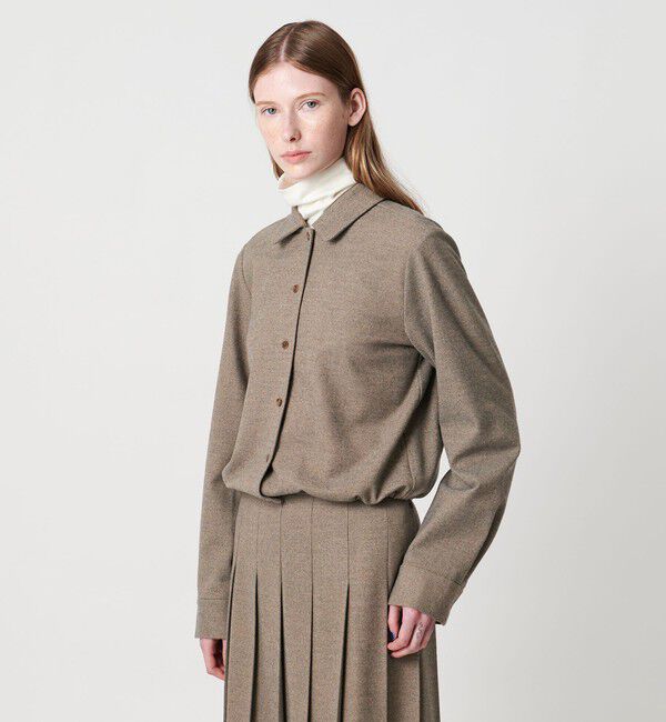 STEVEN ALAN「＜Steven Alan＞ドローストリング シャツ」|シャツ・ブラウス|BEIGE