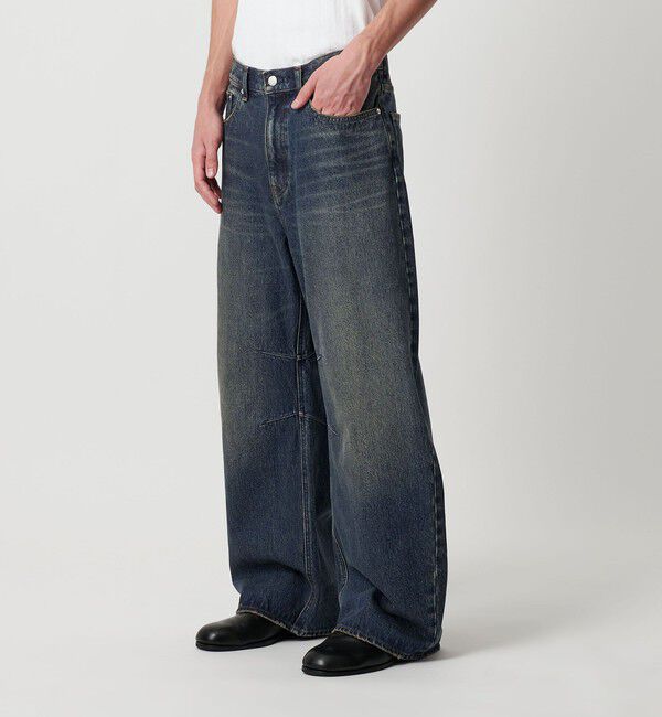 MONKEY TIME「デニム カーブ パンツ」|チノ|