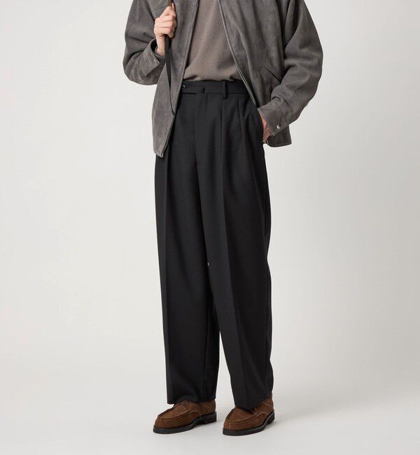 STEVEN ALAN「＜Steven Alan＞ ヴィンテージツイル インツープリーツ ドレス トラウザーズ」|スラックス|