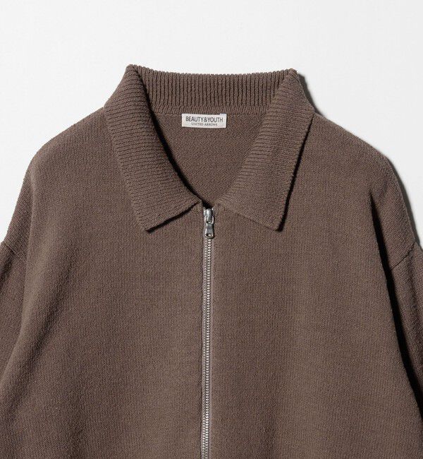 BEAUTY&YOUTH UNITED ARROWS「スラビー ポロニット ジャケット」|カーディガン|