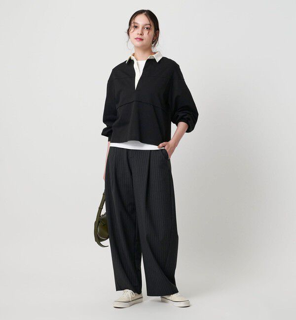 BEAUTY&YOUTH UNITED ARROWS「【WEB限定】タックボリュームスリーブ ラガーシャツ」|Tシャツ・カットソー|