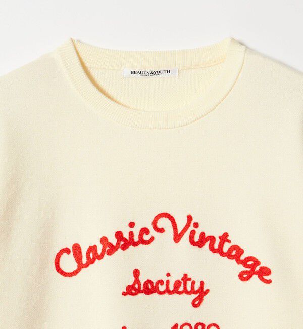 BEAUTY&YOUTH UNITED ARROWS「ロゴクルーネック ニットプルオーバー ウォッシャブル」|ニット・セーター|