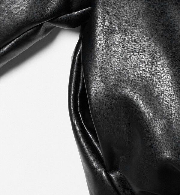 ATTISESSION「＜ATTISESSION＞レザーライク ブルゾン」|その他|