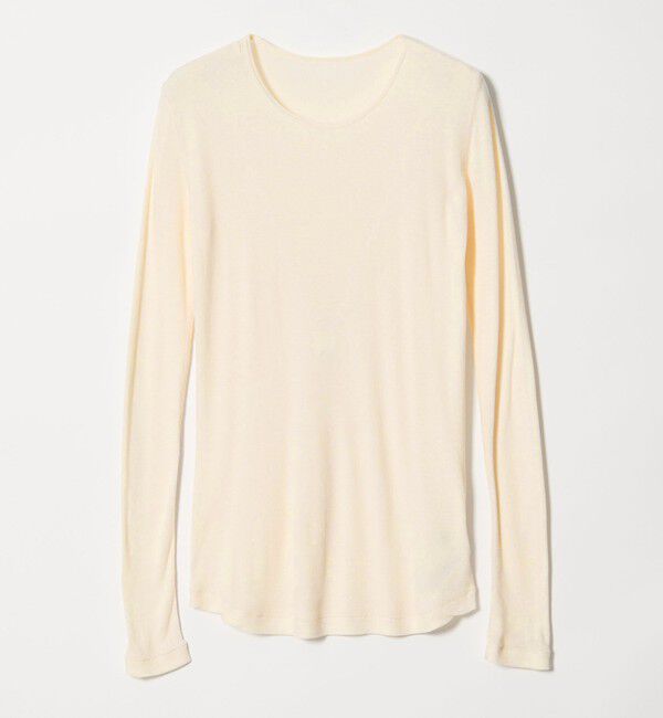 STEVEN ALAN「＜Steven Alan＞コットン シルク リブ クルーネック カットソー」|Tシャツ・カットソー|