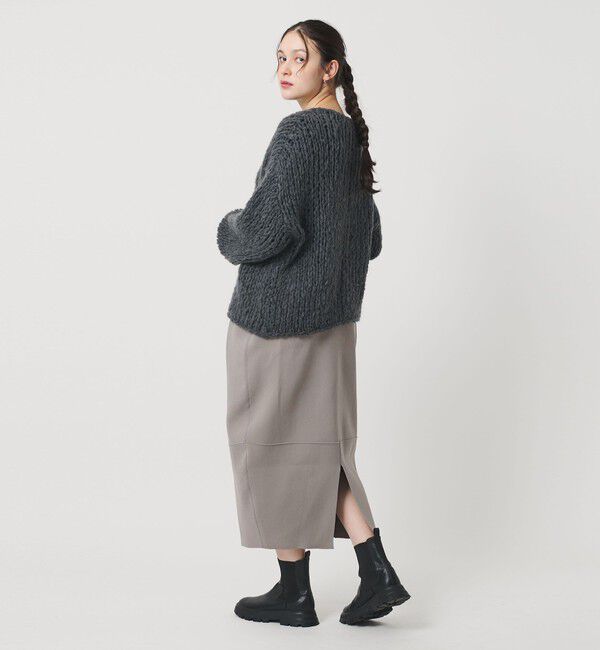 BEAUTY&YOUTH UNITED ARROWS「【WEB限定】ポリエステル コクーンニットスカート ウォッシャブル」|スカート|