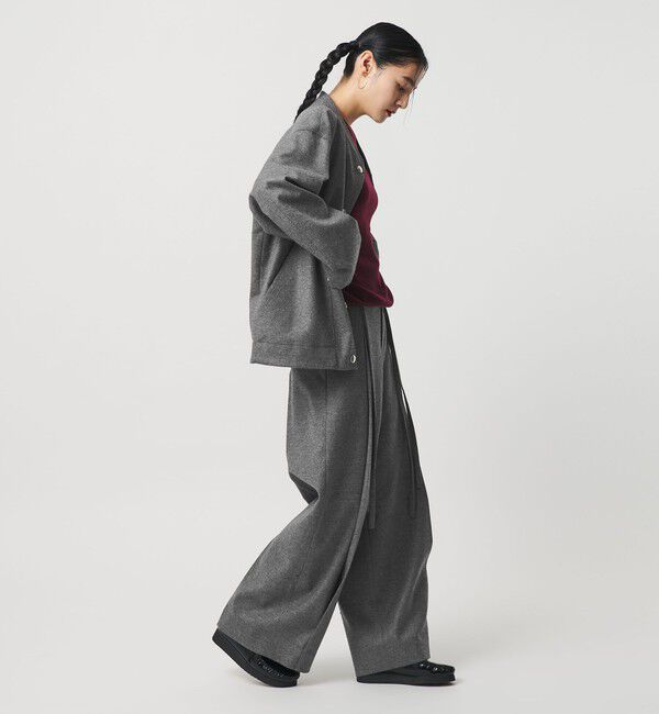 BEAUTY&YOUTH UNITED ARROWS「毛ブレンド ハイウエスト タックワイドパンツ」|その他|