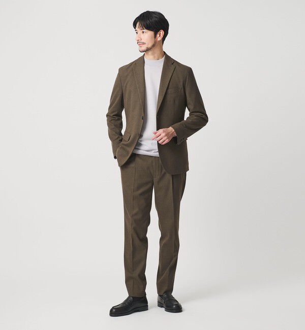 BEAUTY&YOUTH UNITED ARROWS「【WEB限定 WARDROBE SMART】DELEGANT サキソニー セットアップ/ジャケット＆イージーパンツ」|スーツ|