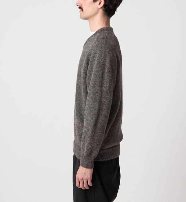 STEVEN ALAN「＜Steven Alan＞ アルパカ サドルショルダー Ｖネック ニット NARROW」|ニット・セーター|