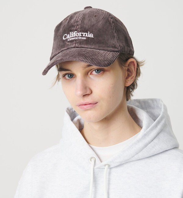 California General Store「＜CGS.＞コーデュロイ ロゴキャップ」|キャップ・キャスケット|DK.BROWN