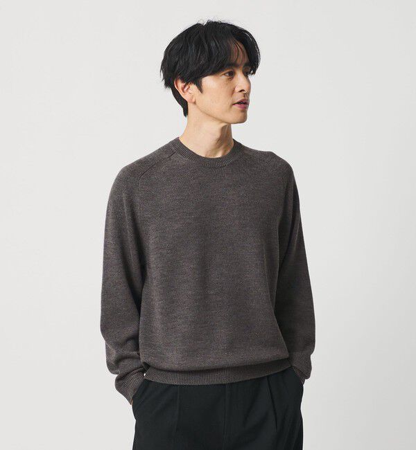 BEAUTY&YOUTH UNITED ARROWS「7ゲージ ファイン MRN クルーネック ニット 手洗い可能」|ニット・セーター|