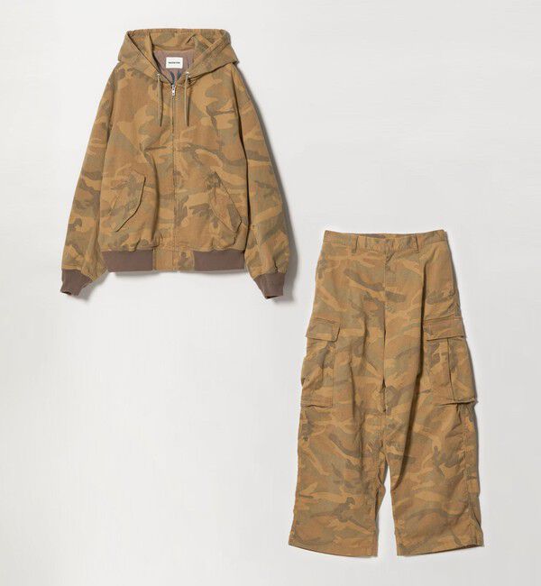 MONKEY TIME「ピグメント プリント ジップ フード ジャケット -セットアップ対応-」|その他|