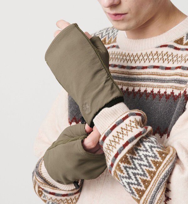 BEAUTY&YOUTH UNITED ARROWS「【別注】＜GOLDWIN＞フリース フィンガーレス グローブ」|手袋|BEIGE