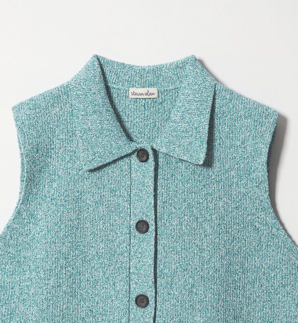 STEVEN ALAN「＜Steven Alan＞ブークレヤーン ポロカラー ニット ベスト」|ベスト・ジレ|