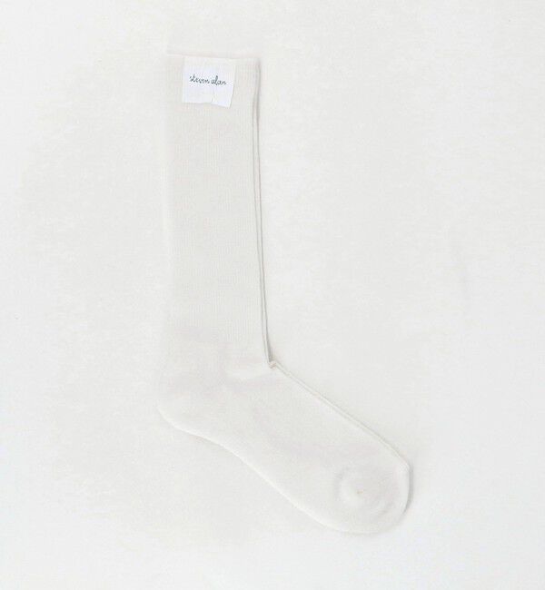 STEVEN ALAN「＜Steven Alan＞ ミドル ホーズ パイル ソックス」|ソックス|WHITE