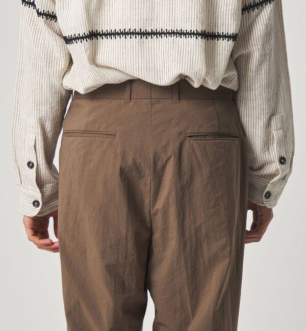 STEVEN ALAN「＜Steven Alan＞ ナイロン オックス アウト ワンプリーツ スラックス」|スラックス|