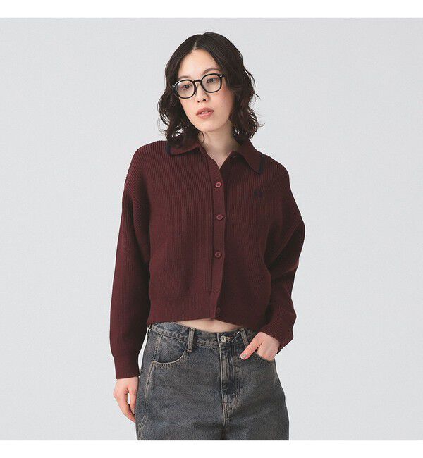 Ray BEAMS 「【別注】FRED PERRY / Tipped Collar Cardigan」|ニット・セーター|