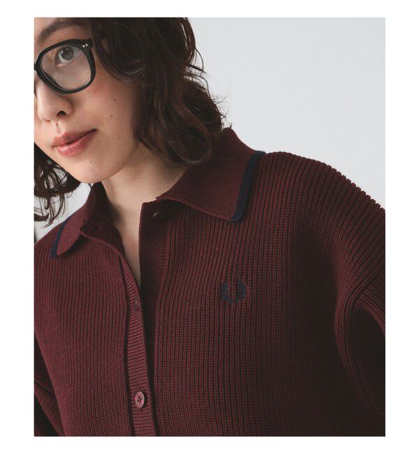 Ray BEAMS 「【別注】FRED PERRY / Tipped Collar Cardigan」|ニット・セーター|