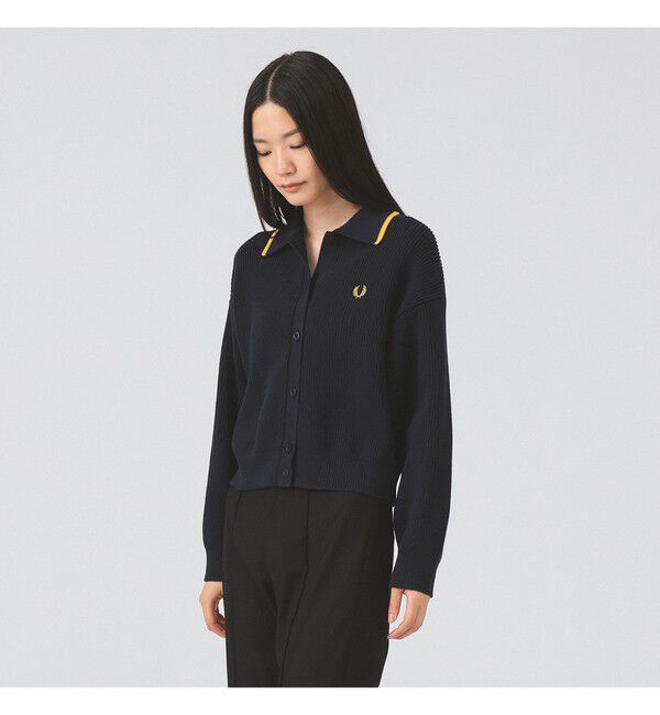 Ray BEAMS 「【別注】FRED PERRY / Tipped Collar Cardigan」|ニット・セーター|