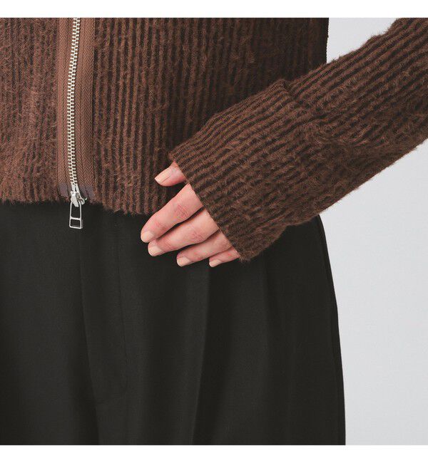 Ray BEAMS 「シャギー ジップ カーディガン」|カーディガン|