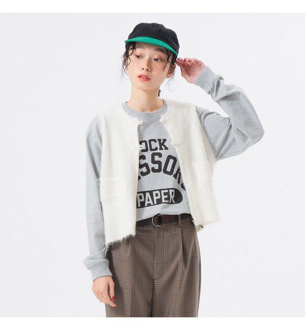 BEAMSBOY「チャイナ ボタン ベスト」|ベスト・ジレ|OFF_WHT