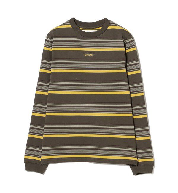 BEAMSBOY「ボーイ エンブロイダリー ボーダー ロングスリーブ Tシャツ」|Tシャツ・カットソー|