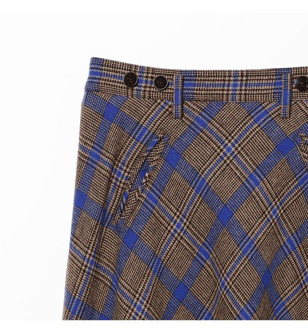 BEAMSBOY「チェック ロング Aライン スカート」|スカート|