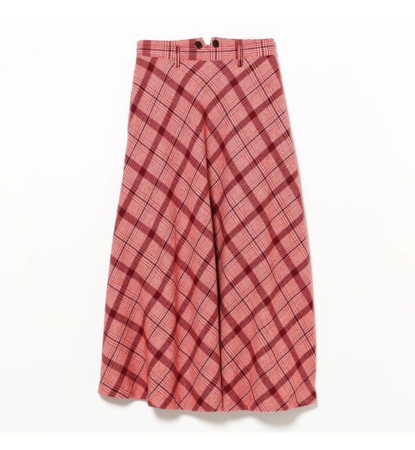 BEAMSBOY「チェック ロング Aライン スカート」|スカート|