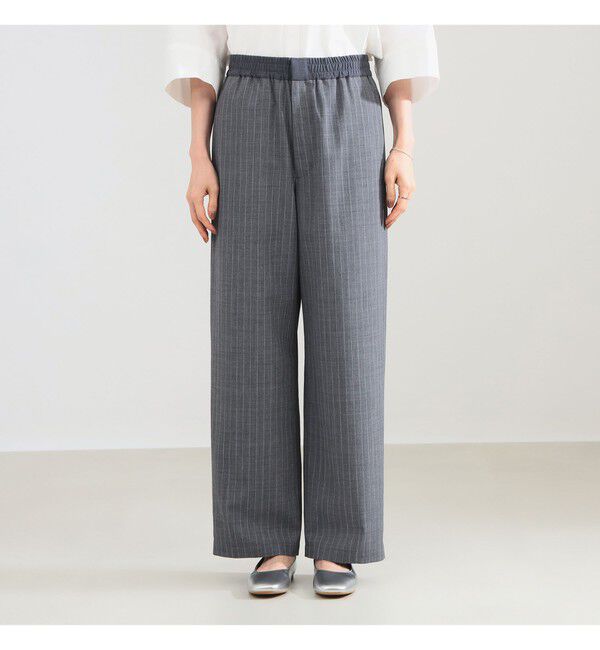 Demi-Luxe BEAMS 「ポプリン ストライプ イージーパンツ」|チノ|