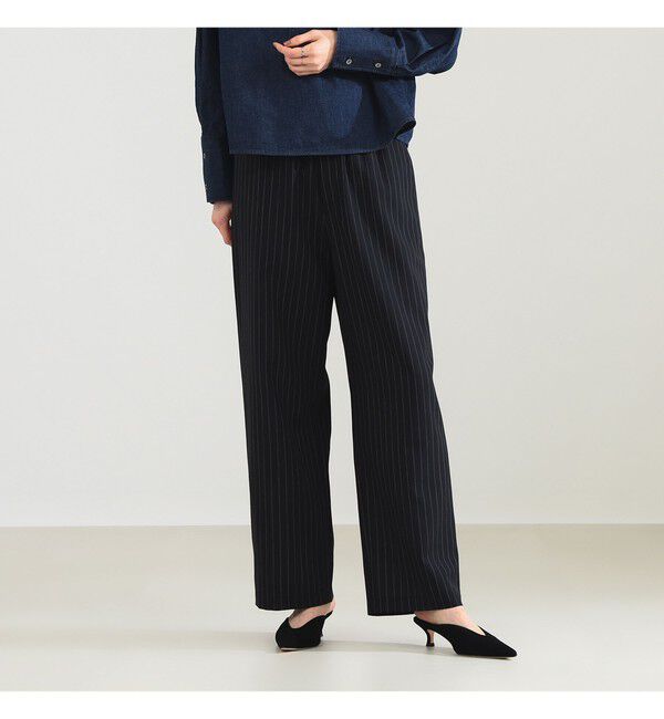 Demi-Luxe BEAMS 「ポプリン ストライプ イージーパンツ」|チノ|