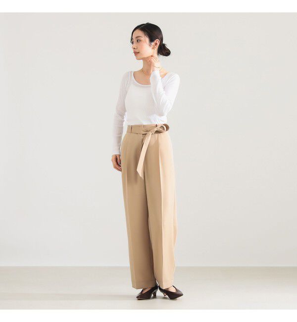 Demi-Luxe BEAMS 「ATON / リブ ロングスリーブ Tシャツ」|Tシャツ・カットソー|