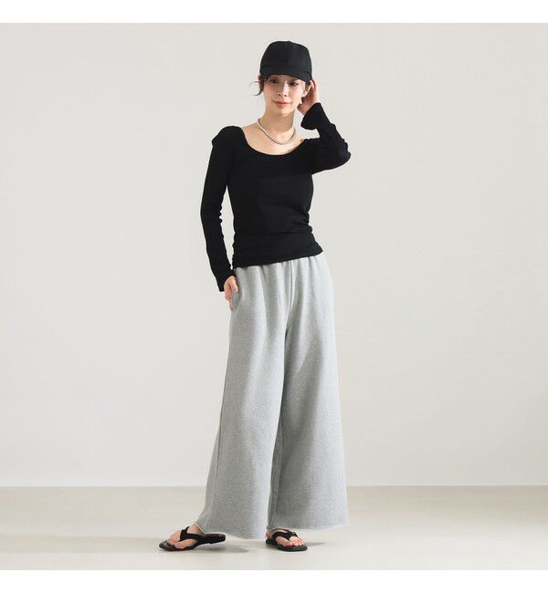 Demi-Luxe BEAMS 「ATON / リブ ロングスリーブ Tシャツ」|Tシャツ・カットソー|