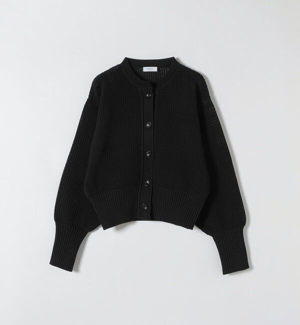 SHIPS any「SHIPS any: パターン コンパクト ショート ニット カーディガン」|カーディガン|