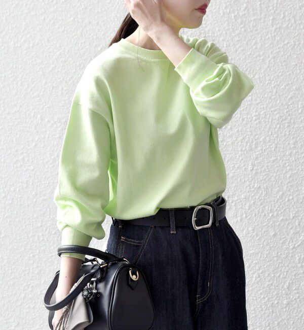 SHIPS any「SHIPS any:〈手洗い可能〉スウェットライク ニット プルオーバー」|ニット・セーター|