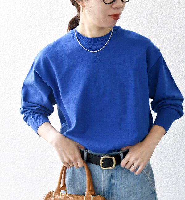 SHIPS any「SHIPS any:〈手洗い可能〉スウェットライク ニット プルオーバー」|ニット・セーター|