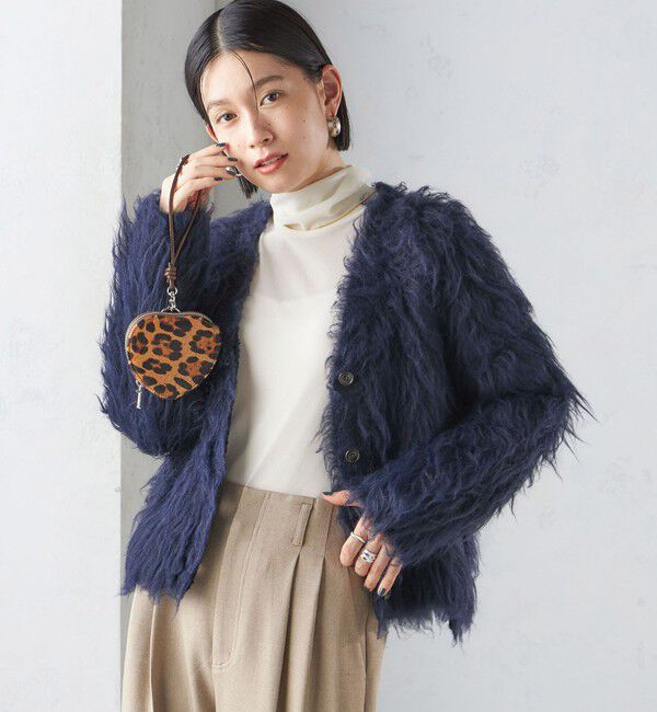 SHIPS for women「〈手洗い可能〉シャギー ファー カーディガン」|カーディガン|