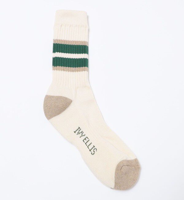 SHIPS「IVY ELLIS: ミドルライン ソックス」|ソックス|ベージュ