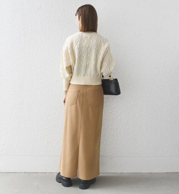 SHIPS any「SHIPS any:〈手洗い可能〉ジャカード バンピー コンパクト カーディガン」|カーディガン|