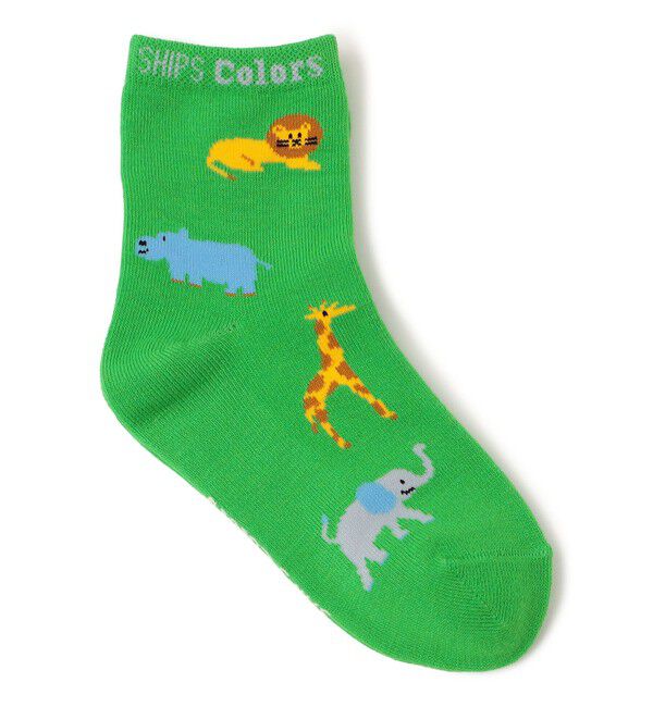 SHIPS Colors 「SHIPS Colors:アニマル ソックス (KIDS)」|ソックス|グリーン
