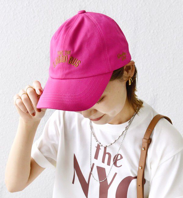 SHIPS for women「Portland Hat: 刺繍 ロゴ キャップ」|キャップ・キャスケット|ピンク系