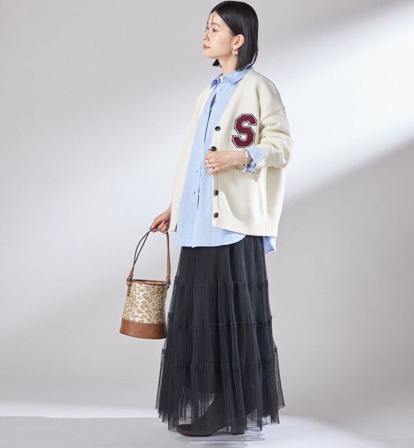 SHIPS for women「〈手洗い可能〉サガラ ワッペン レタード カーディガン」|カーディガン|