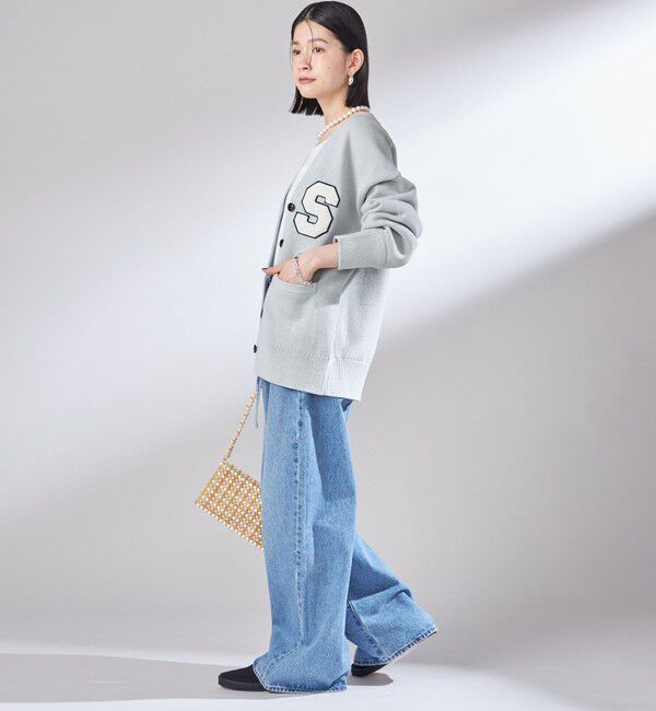 SHIPS for women「〈手洗い可能〉サガラ ワッペン レタード カーディガン」|カーディガン|