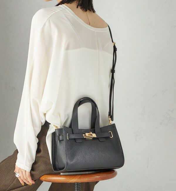 SHIPS for women「ベルト デザイン レザー バッグ」|ショルダー・メッセンジャー|