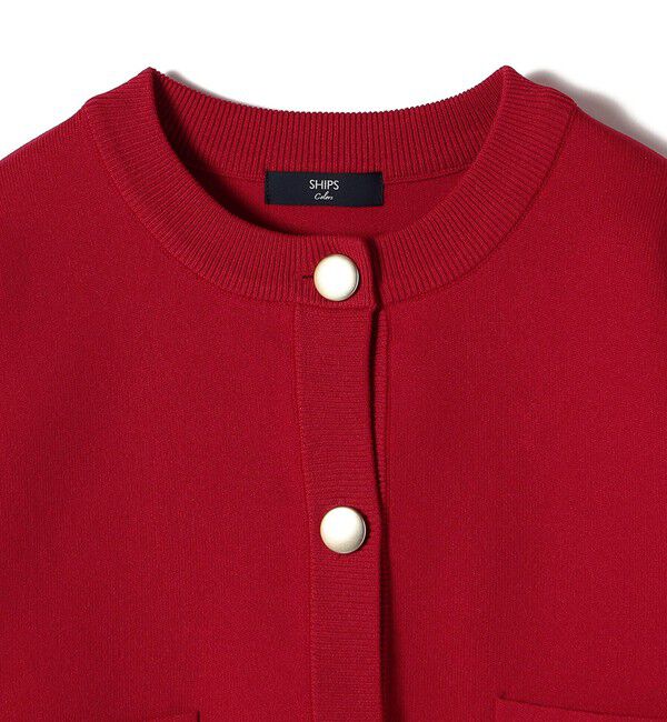 SHIPS Colors 「SHIPS Colors:〈手洗い可能〉メタルボタン クルーネック カーディガン◇」|カーディガン|