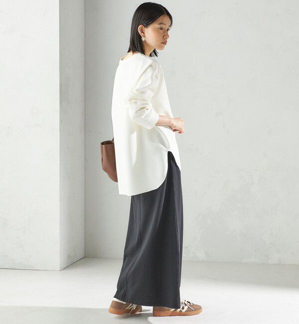 SHIPS for women「〈手洗い可能〉ガゼット デザイン ジョーゼット カットソー」|Tシャツ・カットソー|