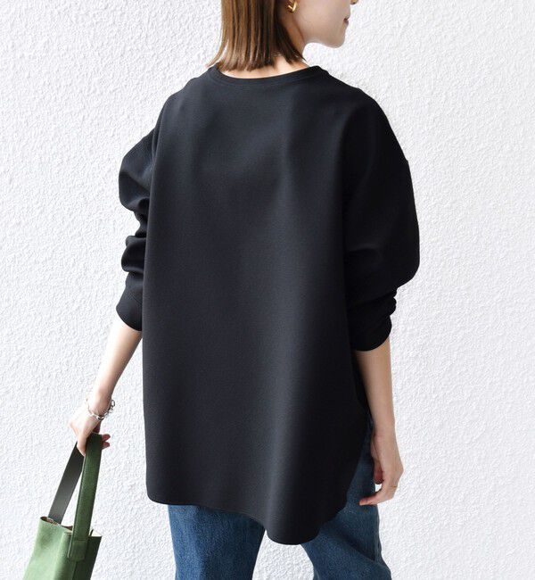 SHIPS for women「〈手洗い可能〉ガゼット デザイン ジョーゼット カットソー」|Tシャツ・カットソー|