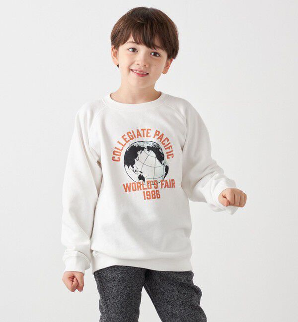 SHIPS any「【SHIPS any別注】Collegiate Pacific:〈洗濯機可能〉プリント & 刺繍 スウェット<KIDS>」|スウェット・ジャージ|