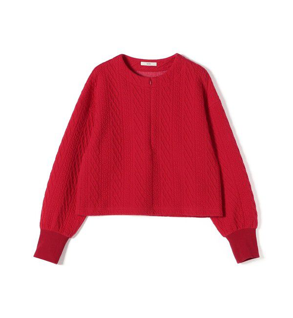 SHIPS for women「〈手洗い可能〉ケーブル ジャージー スキッパー プルオーバー」|Tシャツ・カットソー|