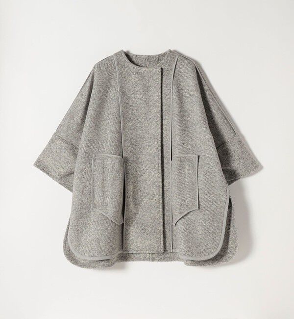 quaranciel「quaranciel: スライバー ウール ミックス クルーネック コート」|ノーカラーコート|